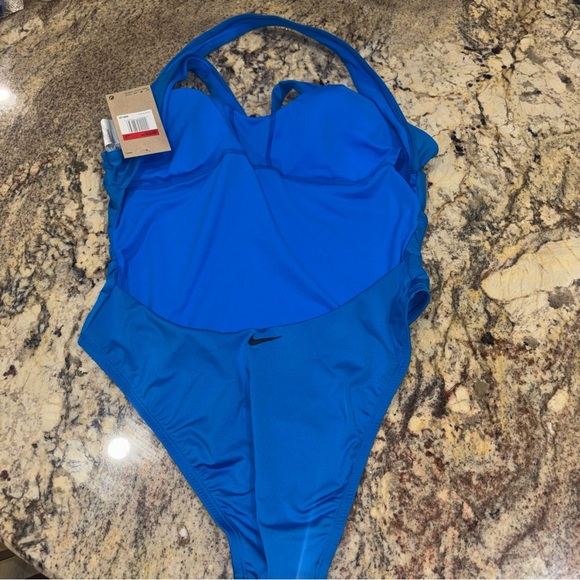 Nike Women's Vibrant Blue One-Piece Swimsuit NWT - Picture 6 of 9